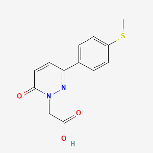 2-(3-(4-(methylthio)phenyl)-6-oxopyridazin-1(6H)-yl)acetic acid