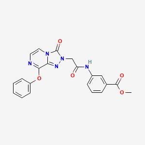 methyl 3-(2-(3-oxo-8-phenoxy-[1,2,4]triazolo[4,3-a]pyrazin-2(3H)-yl)acetamido)benzoate