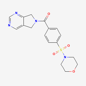 (4-(morpholinosulfonyl)phenyl)(5H-pyrrolo[3,4-d]pyrimidin-6(7H)-yl)methanone
