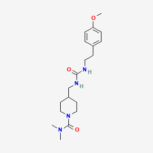 4-((3-(4-methoxyphenethyl)ureido)methyl)-N,N-dimethylpiperidine-1-carboxamide