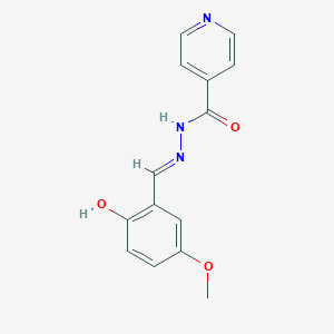 (E)-N'-(2-hydroxy-5-methoxybenzylidene)isonicotinohydrazide