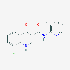 8-chloro-4-hydroxy-N-(3-methylpyridin-2-yl)quinoline-3-carboxamide