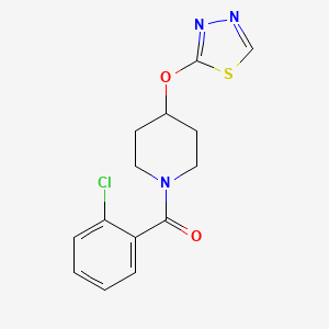 (4-((1,3,4-Thiadiazol-2-yl)oxy)piperidin-1-yl)(2-chlorophenyl)methanone