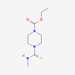 molecular formula C9H17N3O2S B2496721 Ethyl 4-(methylcarbamothioyl)piperazine-1-carboxylate CAS No. 344332-90-7