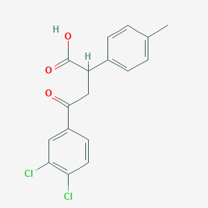 molecular formula C17H14Cl2O3 B2496743 4-(3,4-Dichlorophenyl)-2-(4-methylphenyl)-4-oxobutanoic acid CAS No. 344282-29-7