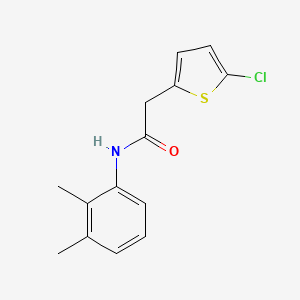 molecular formula C14H14ClNOS B2496791 2-(5-chlorothiophen-2-yl)-N-(2,3-dimethylphenyl)acetamide CAS No. 921776-90-1