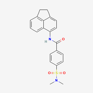 molecular formula C21H20N2O3S B2496814 N-(1,2-dihydroacenaphthylen-5-yl)-4-(dimethylsulfamoyl)benzamide CAS No. 315240-55-2