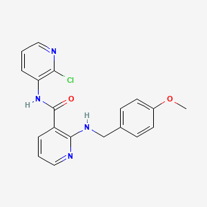 molecular formula C19H17ClN4O2 B2496837 N-(2-chloropyridin-3-yl)-2-[(4-methoxyphenyl)methylamino]pyridine-3-carboxamide CAS No. 132312-45-9