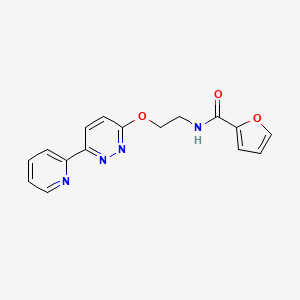 molecular formula C16H14N4O3 B2496892 N-(2-((6-(pyridin-2-yl)pyridazin-3-yl)oxy)ethyl)furan-2-carboxamide CAS No. 1257549-02-2