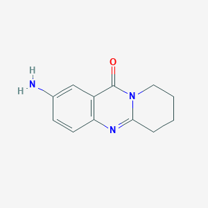 2-amino-6H,7H,8H,9H,11H-pyrido[2,1-b]quinazolin-11-one
