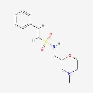 (E)-N-[(4-methylmorpholin-2-yl)methyl]-2-phenylethenesulfonamide