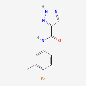 molecular formula C10H9BrN4O B2496963 N-(4-bromo-3-methylphenyl)-1H-1,2,3-triazole-5-carboxamide CAS No. 1492563-87-7