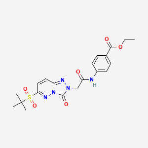 ethyl 4-({[6-(tert-butylsulfonyl)-3-oxo[1,2,4]triazolo[4,3-b]pyridazin-2(3H)-yl]acetyl}amino)benzoate