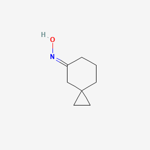 molecular formula C8H13NO B2497062 N-[(5E)-spiro[2.5]octan-5-ylidene]hydroxylamine CAS No. 2138812-40-3