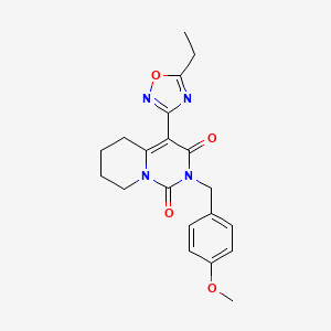 4-(5-ethyl-1,2,4-oxadiazol-3-yl)-2-(4-methoxybenzyl)-5,6,7,8-tetrahydro-1H-pyrido[1,2-c]pyrimidine-1,3(2H)-dione