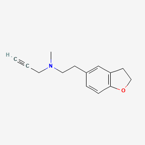 molecular formula C14H17NO B2497113 N-[2-(2,3-Dihydro-1-benzofuran-5-yl)ethyl]-N-methylprop-2-yn-1-amine CAS No. 1825709-31-6