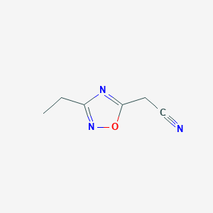 B2497137 1,2,4-Oxadiazole-5-acetonitrile, 3-ethyl- CAS No. 1239846-70-8