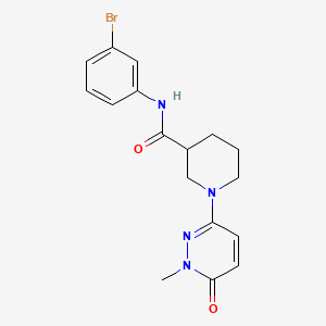 molecular formula C17H19BrN4O2 B2497233 N-(3-bromophenyl)-1-(1-methyl-6-oxo-1,6-dihydropyridazin-3-yl)piperidine-3-carboxamide CAS No. 1396563-29-3