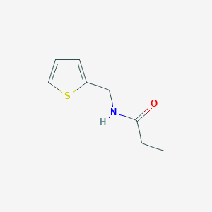 molecular formula C8H11NOS B2497309 N-[(thiophen-2-yl)methyl]propanamide CAS No. 545371-68-4