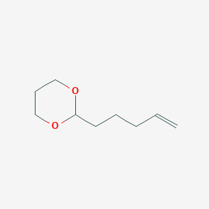 molecular formula C9H16O2 B2497310 2-(Pent-4-en-1-yl)-1,3-dioxane CAS No. 80634-89-5
