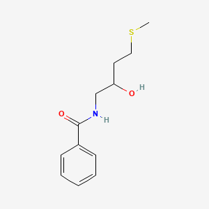 molecular formula C12H17NO2S B2497318 N-[2-hydroxy-4-(methylsulfanyl)butyl]benzamide CAS No. 2309570-07-6