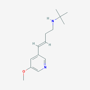 B2497451 Tert-butyl[4-(5-methoxypyridin-3-yl)but-3-en-1-yl]amine CAS No. 1564161-88-1