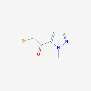 molecular formula C6H7BrN2O B2497472 2-bromo-1-(1-methyl-1H-pyrazol-5-yl)ethan-1-one CAS No. 1523608-11-8