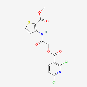 {[2-(Methoxycarbonyl)thiophen-3-yl]carbamoyl}methyl 2,6-dichloropyridine-3-carboxylate