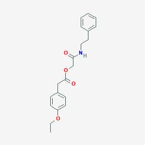 [(2-Phenylethyl)carbamoyl]methyl 2-(4-ethoxyphenyl)acetate