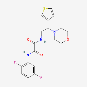 N1-(2,5-difluorophenyl)-N2-(2-morpholino-2-(thiophen-3-yl)ethyl)oxalamide