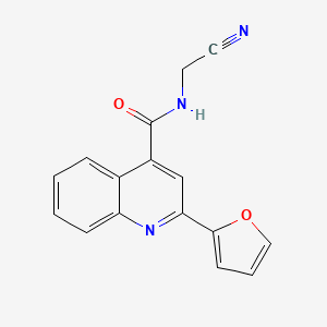 N-(Cyanomethyl)-2-(furan-2-yl)quinoline-4-carboxamide