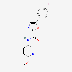 5-(4-fluorophenyl)-N-(6-methoxypyridin-3-yl)oxazole-2-carboxamide