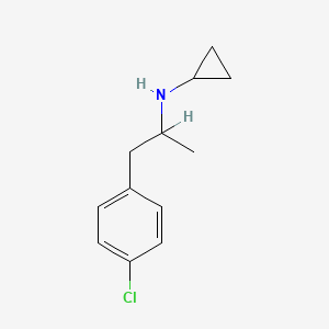 molecular formula C12H16ClN B2497522 N-[1-(4-chlorophenyl)propan-2-yl]cyclopropanamine CAS No. 22697-82-1