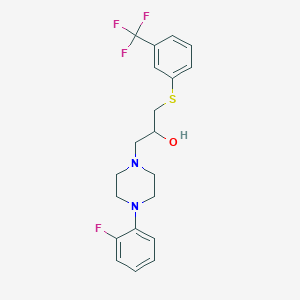 1-[4-(2-Fluorophenyl)piperazino]-3-{[3-(trifluoromethyl)phenyl]sulfanyl}-2-propanol