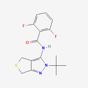 N-(2-(tert-butyl)-4,6-dihydro-2H-thieno[3,4-c]pyrazol-3-yl)-2,6-difluorobenzamide