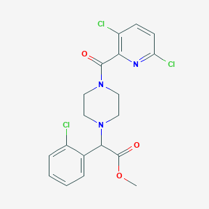Methyl 2-(2-chlorophenyl)-2-[4-(3,6-dichloropyridine-2-carbonyl)piperazin-1-YL]acetate