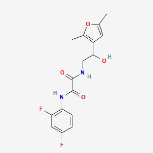 N1-(2,4-difluorophenyl)-N2-(2-(2,5-dimethylfuran-3-yl)-2-hydroxyethyl)oxalamide