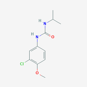 molecular formula C11H15ClN2O2 B2497531 N-(3-chloro-4-methoxyphenyl)-N'-isopropylurea CAS No. 252058-92-7