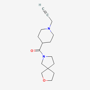 2-Oxa-7-azaspiro[4.4]nonan-7-yl-(1-prop-2-ynylpiperidin-4-yl)methanone