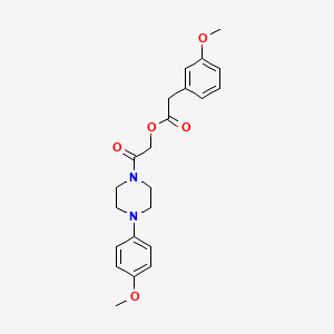 2-[4-(4-Methoxyphenyl)piperazin-1-yl]-2-oxoethyl 2-(3-methoxyphenyl)acetate