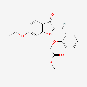 (Z)-methyl 2-(2-((6-ethoxy-3-oxobenzofuran-2(3H)-ylidene)methyl)phenoxy)acetate