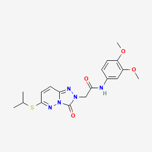 N-(3,4-dimethoxyphenyl)-2-(6-(isopropylthio)-3-oxo-[1,2,4]triazolo[4,3-b]pyridazin-2(3H)-yl)acetamide