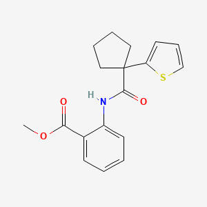 Methyl 2-(1-(thiophen-2-yl)cyclopentanecarboxamido)benzoate