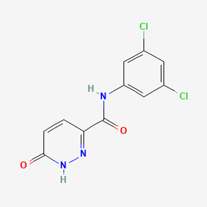 molecular formula C11H7Cl2N3O2 B2497581 N-(3,5-dichlorophenyl)-6-oxo-1H-pyridazine-3-carboxamide CAS No. 899749-19-0