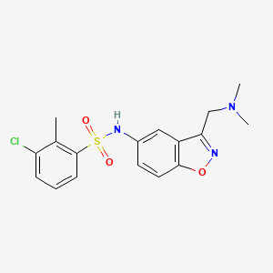 3-chloro-N-{3-[(dimethylamino)methyl]-1,2-benzoxazol-5-yl}-2-methylbenzene-1-sulfonamide