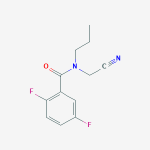 molecular formula C12H12F2N2O B2497600 N-(cyanomethyl)-2,5-difluoro-N-propylbenzamide CAS No. 1308043-91-5