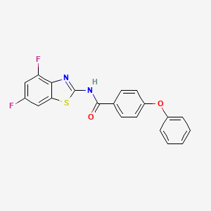 N-(4,6-difluoro-1,3-benzothiazol-2-yl)-4-phenoxybenzamide