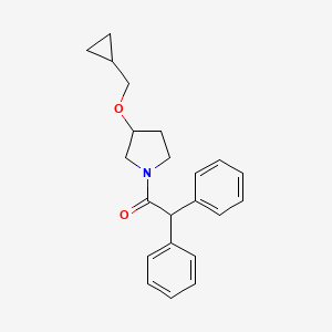 1-(3-(Cyclopropylmethoxy)pyrrolidin-1-yl)-2,2-diphenylethanone