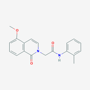 2-(5-methoxy-1-oxoisoquinolin-2-yl)-N-(2-methylphenyl)acetamide
