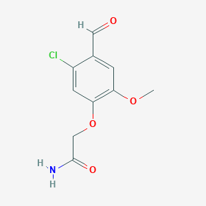 2-(5-Chloro-4-formyl-2-methoxyphenoxy)acetamide